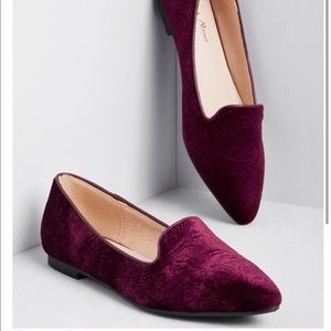 ModCloth velvet flats